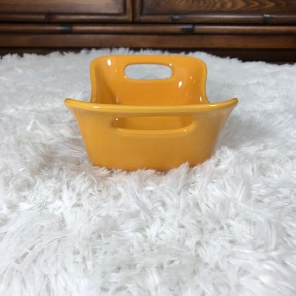 NWOT Set of 4 Rachael Ray Yellow Rectangular 12oz Handled Pan Dish Set - Picture 5 of 10